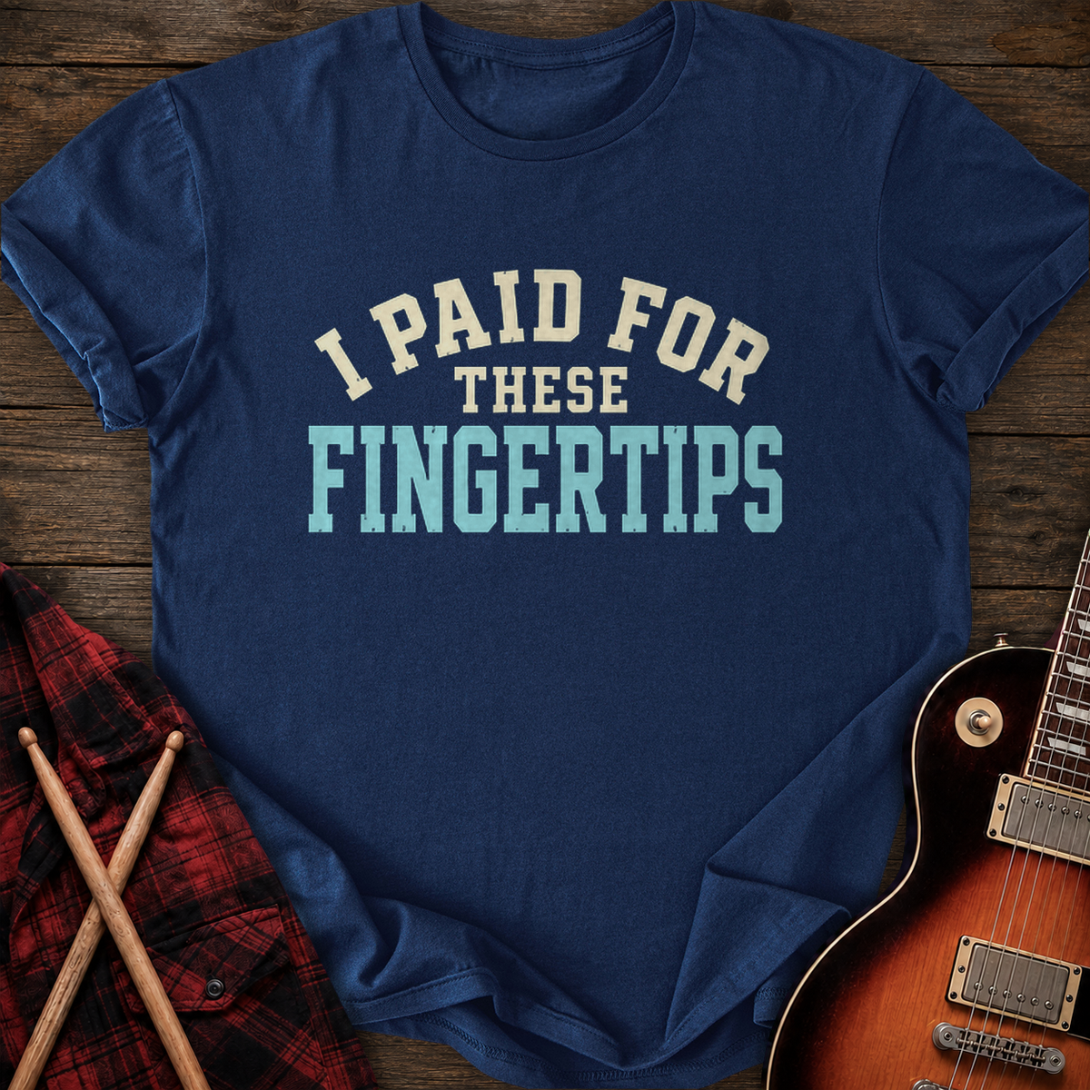 SOUNDOSE Fingertips T-Shirt — Navy t-shirt