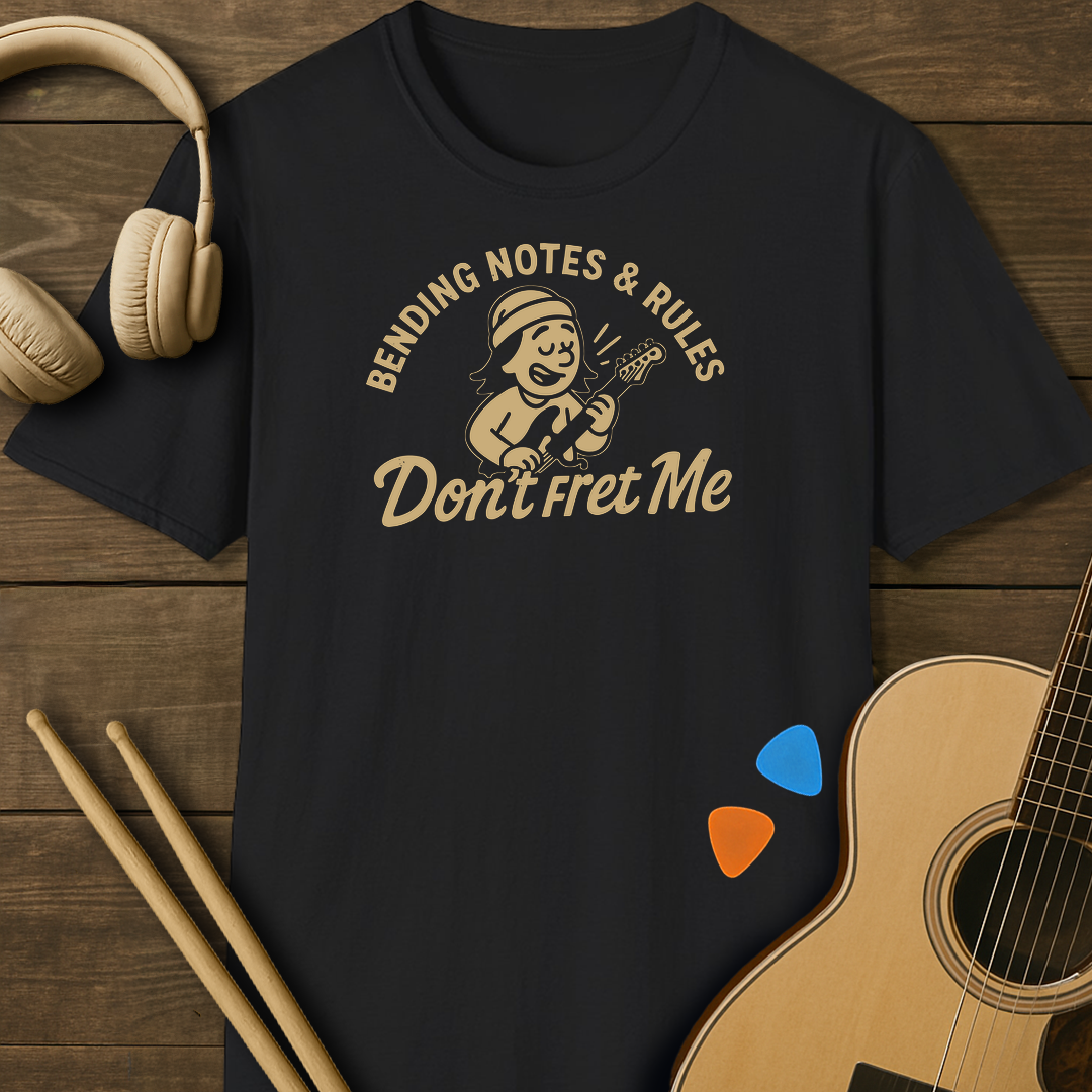SOUNDOSE Fret Me T-Shirt — Black t-shirt