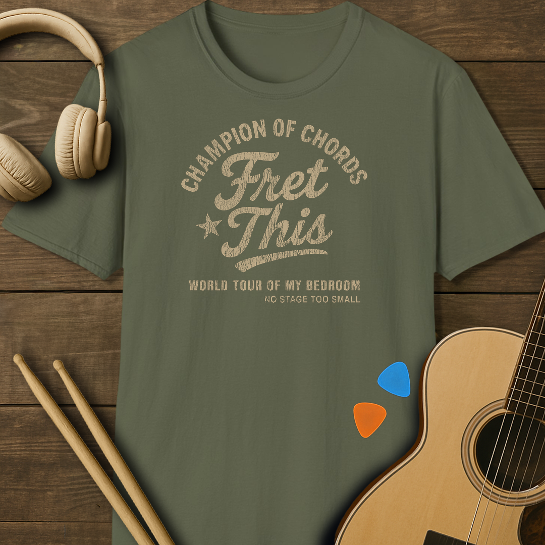 SOUNDOSE Fret This T-Shirt — Military Green t-shirt