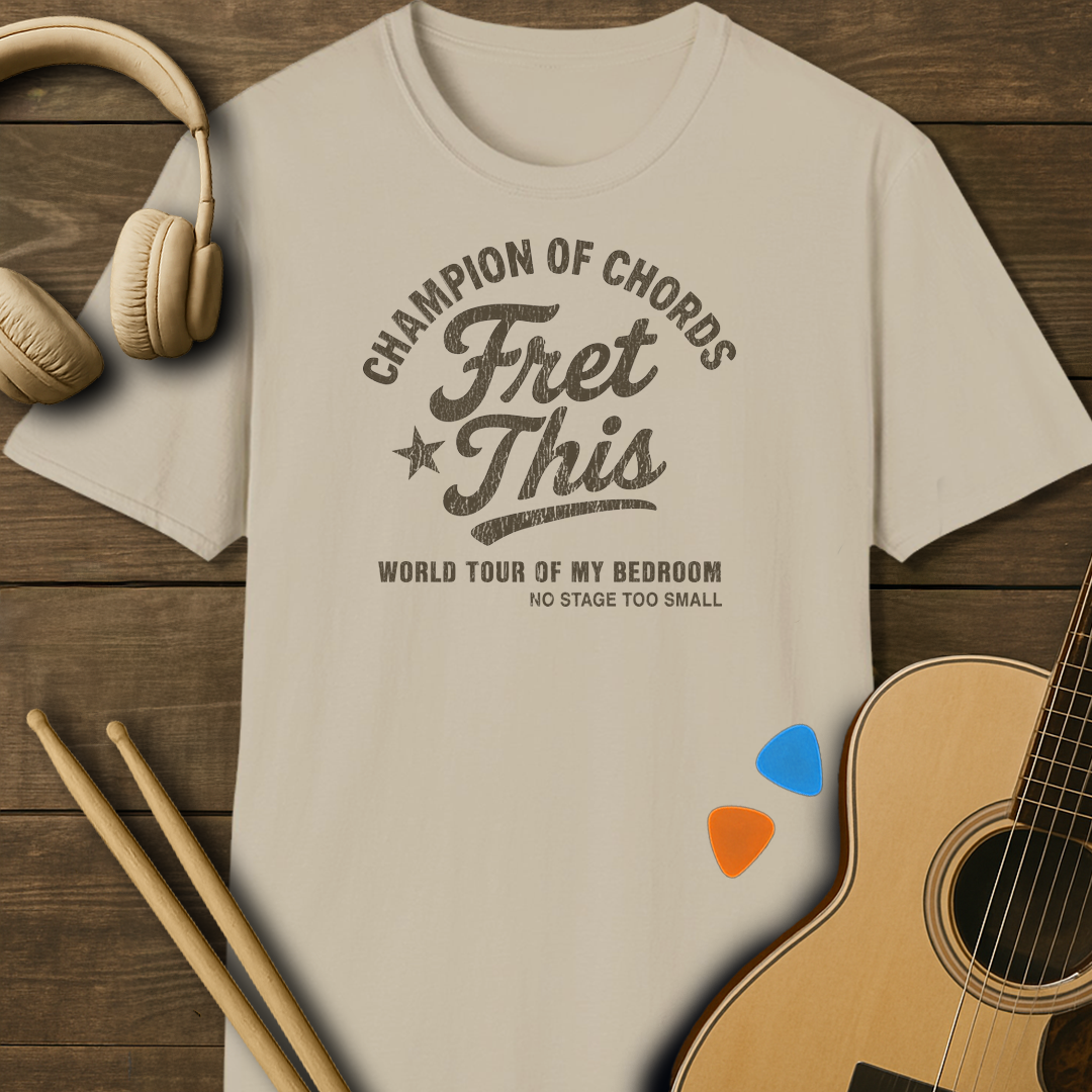 SOUNDOSE Fret This T-Shirt — Sand t-shirt