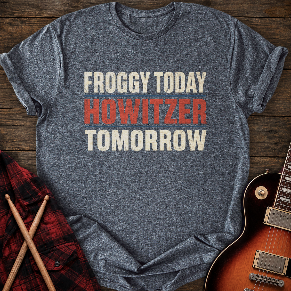 SOUNDOSE Froggy Today T-Shirt — Dark Heather t-shirt