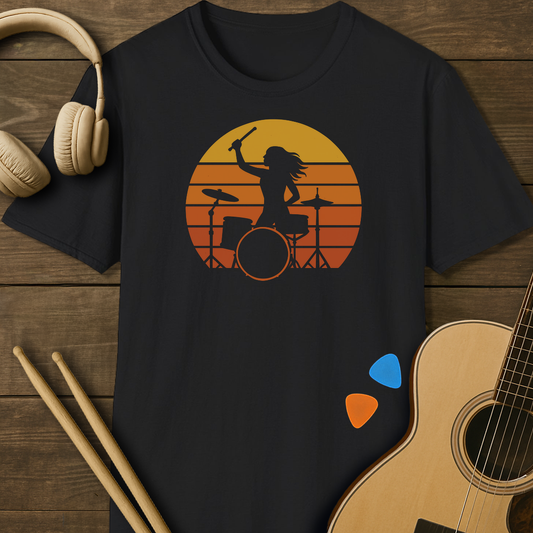 SOUNDOSE Girl Groove T-Shirt — Black t-shirt