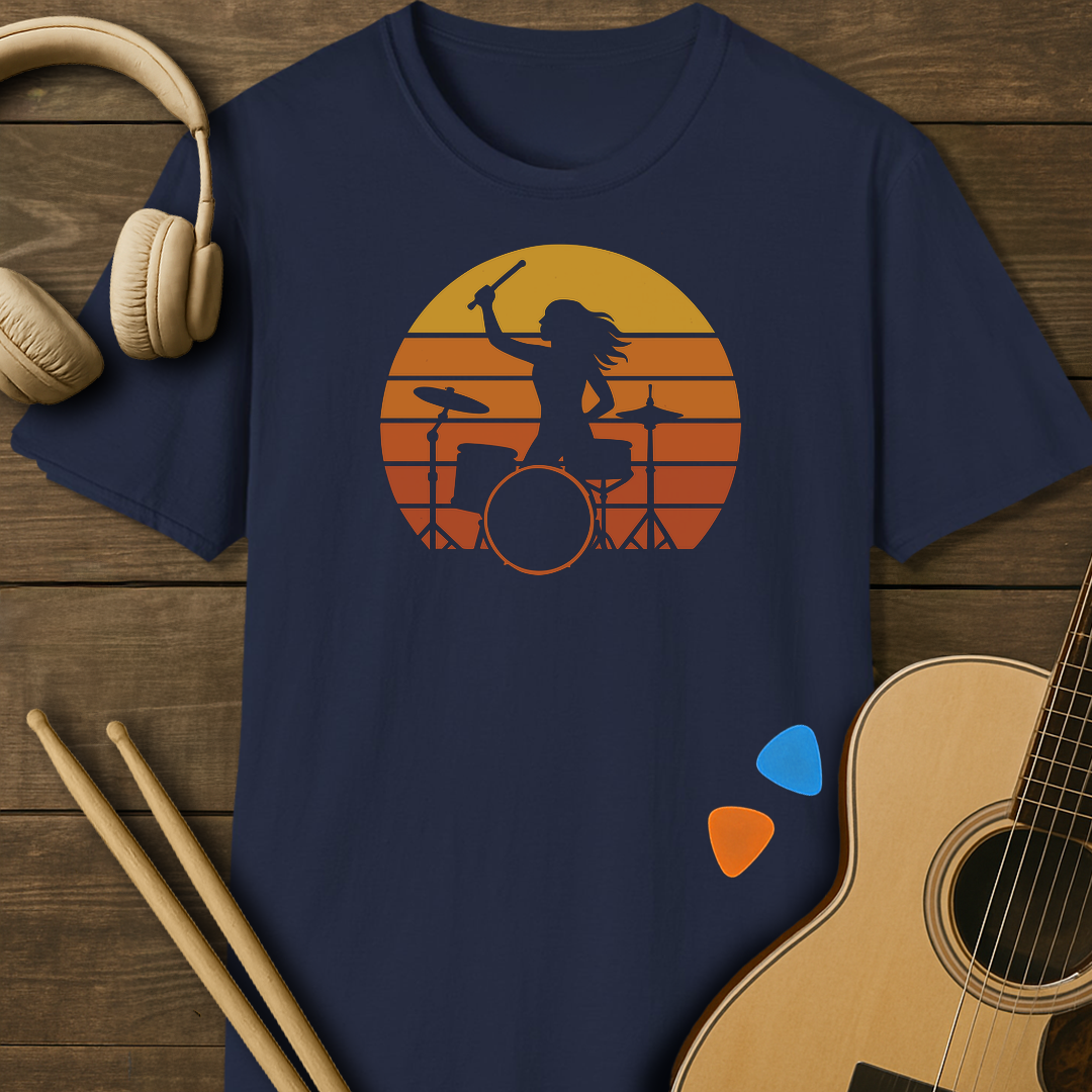 SOUNDOSE Girl Groove T-Shirt — Navy t-shirt