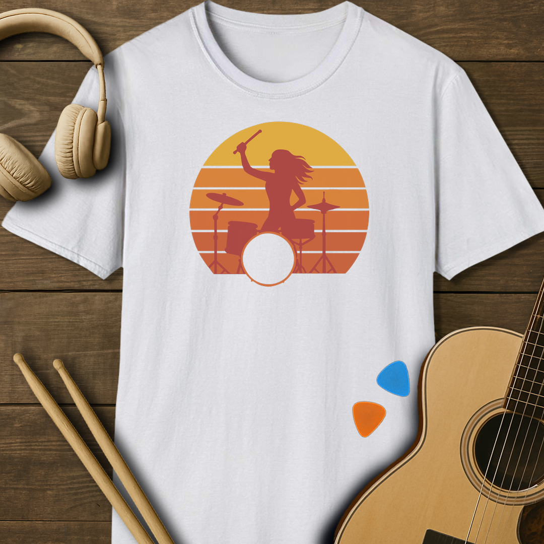 SOUNDOSE Girl Groove T-Shirt — White t-shirt