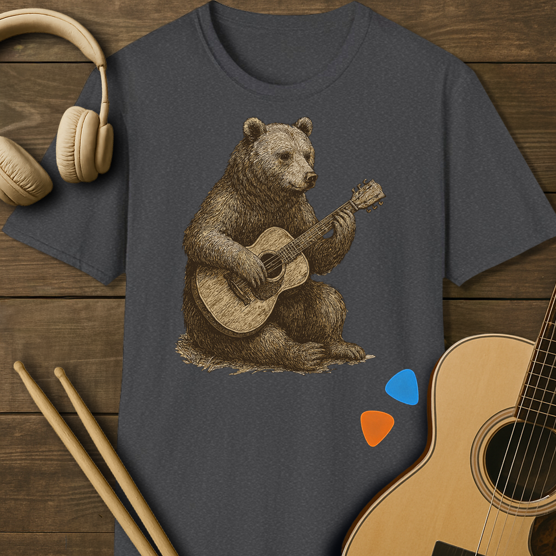 SOUNDOSE Grizzly Bear T-Shirt — Dark Heather t-shirt