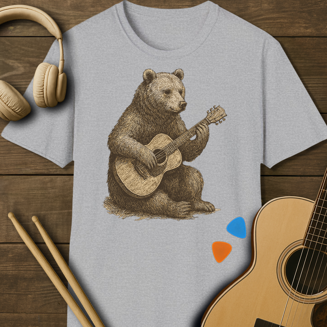 SOUNDOSE Grizzly Bear T-Shirt — Sport Grey t-shirt