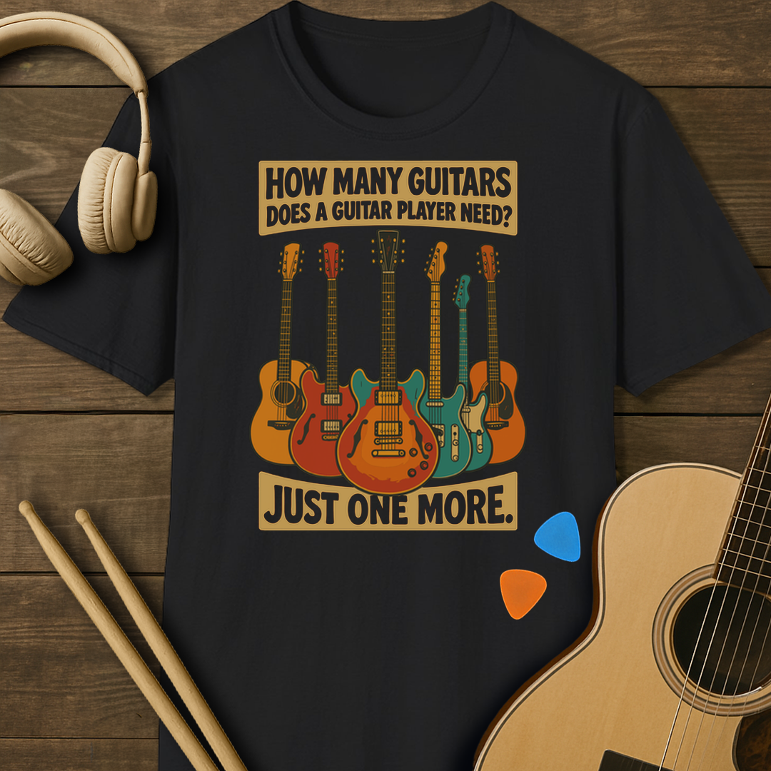SOUNDOSE Guitar Collection T-Shirt — Black t-shirt