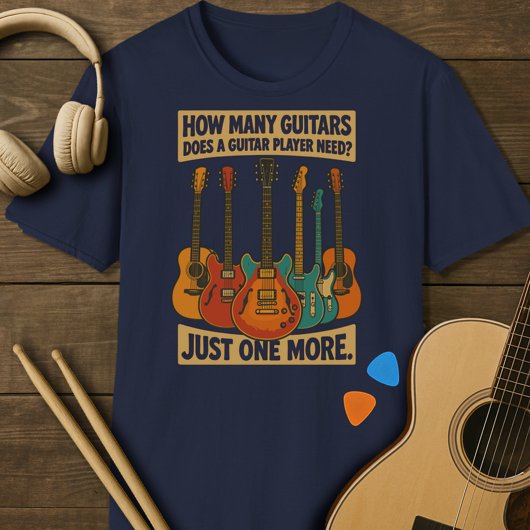 SOUNDOSE Guitar Collection T-Shirt — Navy t-shirt