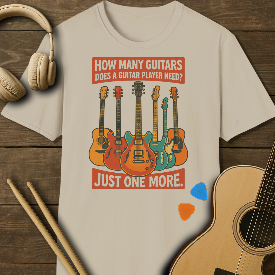 SOUNDOSE Guitar Collection T-Shirt — Sand t-shirt