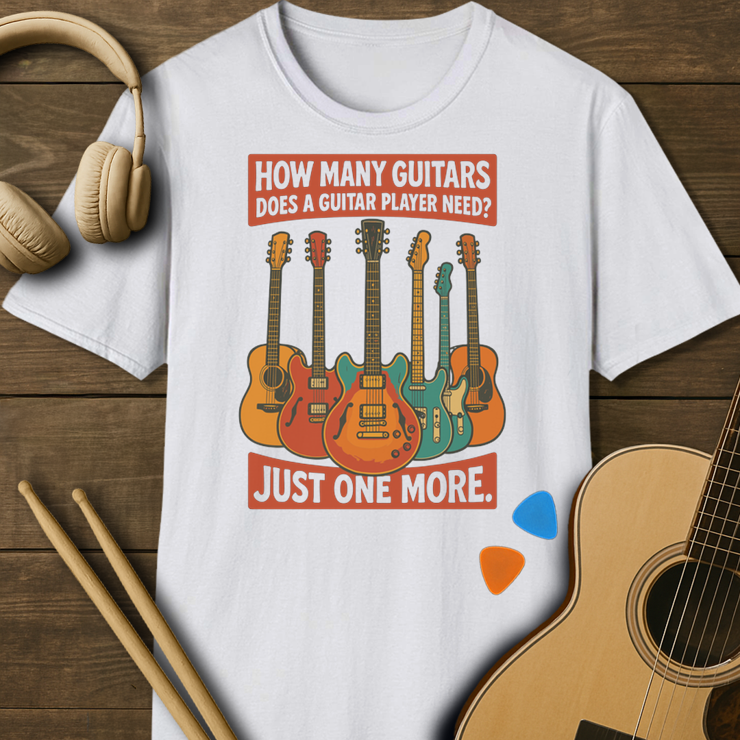 SOUNDOSE Guitar Collection T-Shirt — White t-shirt