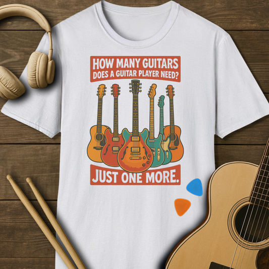 SOUNDOSE Guitar Collection T-Shirt — White t-shirt