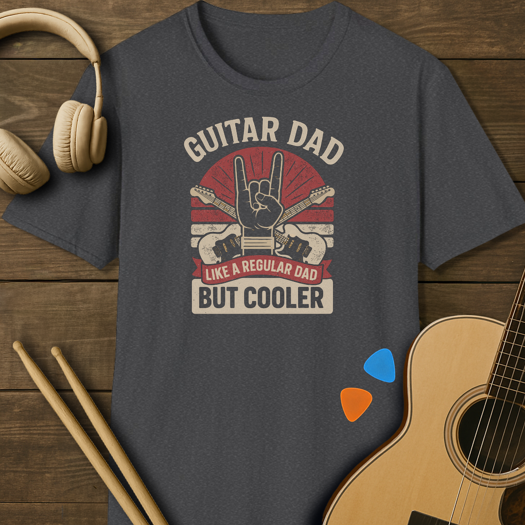 SOUNDOSE Guitar Dad T-Shirt — Dark Heather t-shirt
