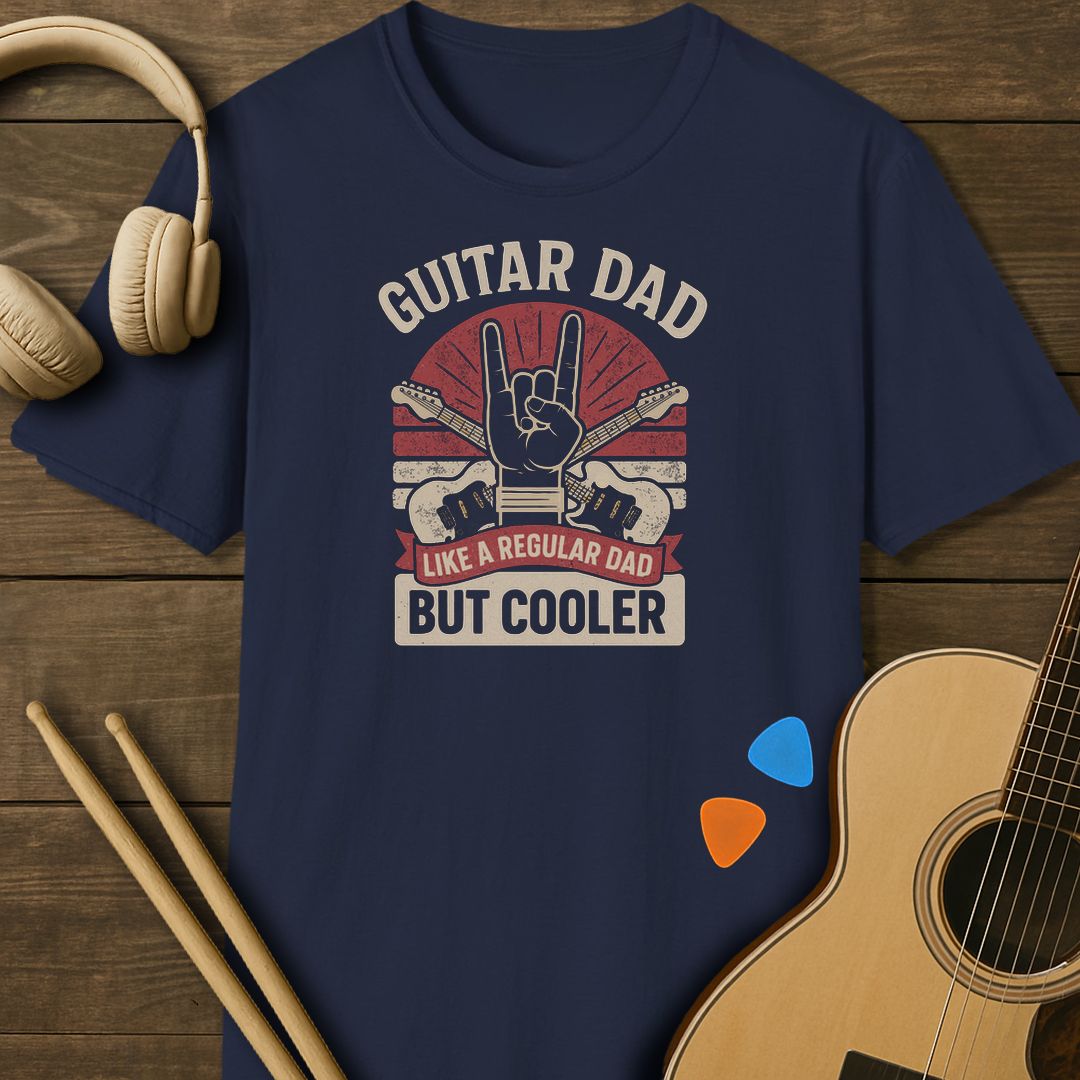 SOUNDOSE Guitar Dad T-Shirt — Navy t-shirt
