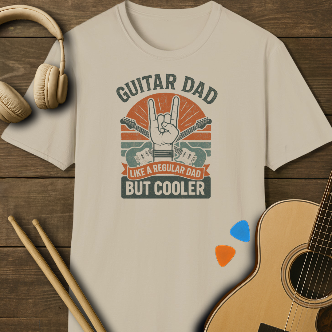 SOUNDOSE Guitar Dad T-Shirt — Sand t-shirt