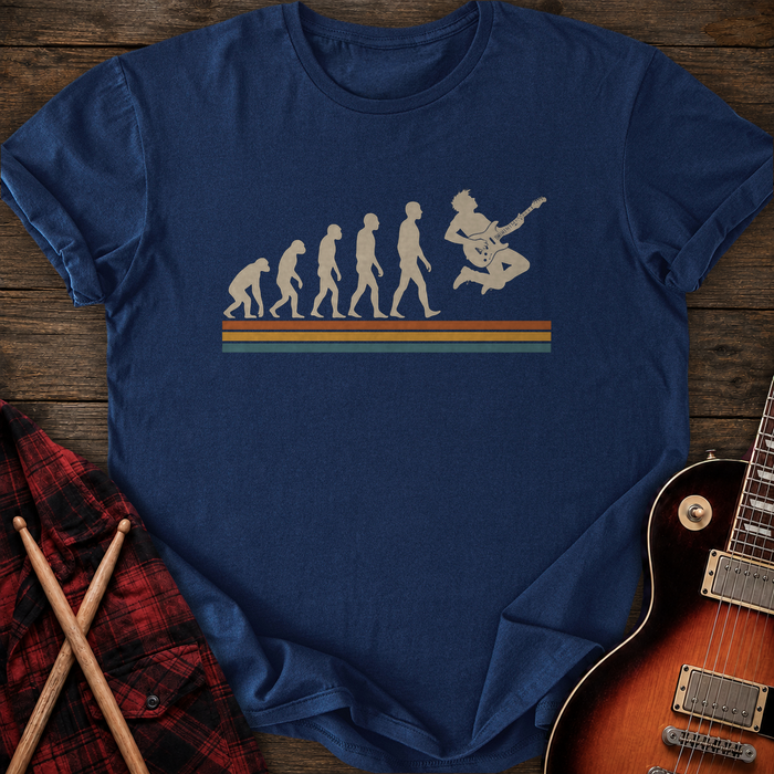SOUNDOSE Guitar Evolution T-Shirt — Navy t-shirt