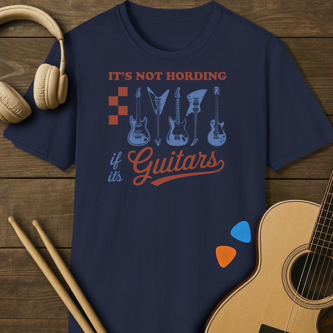 SOUNDOSE Guitar Hoarding T-Shirt — Navy t-shirt
