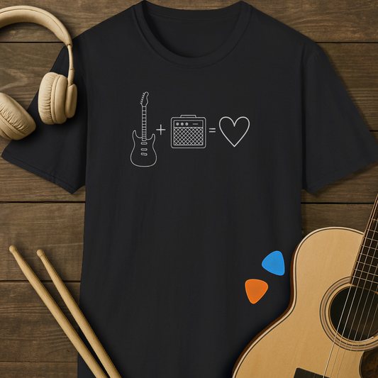 SOUNDOSE Guitar Love T-Shirt — Black t-shirt