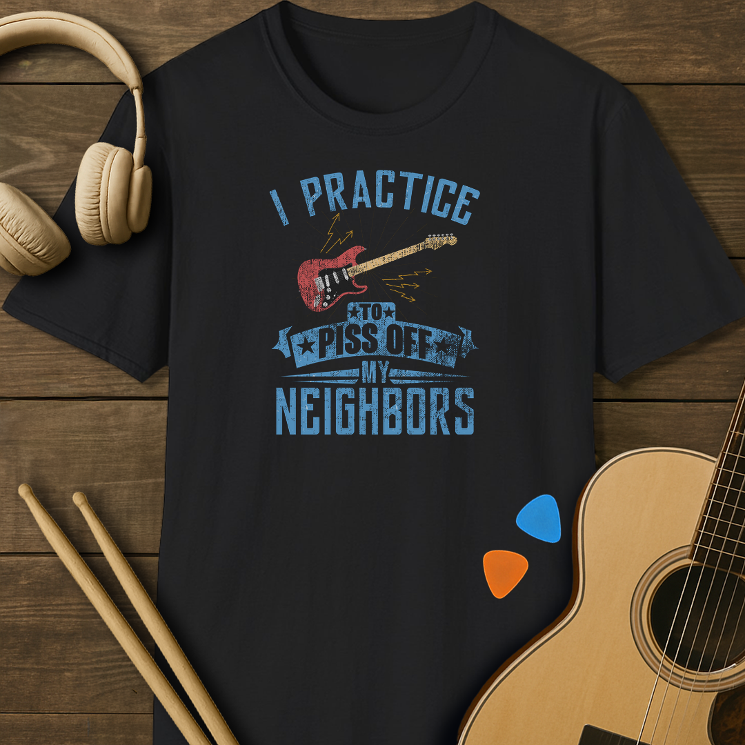 SOUNDOSE Guitar Practice Shirt — Black t-shirt