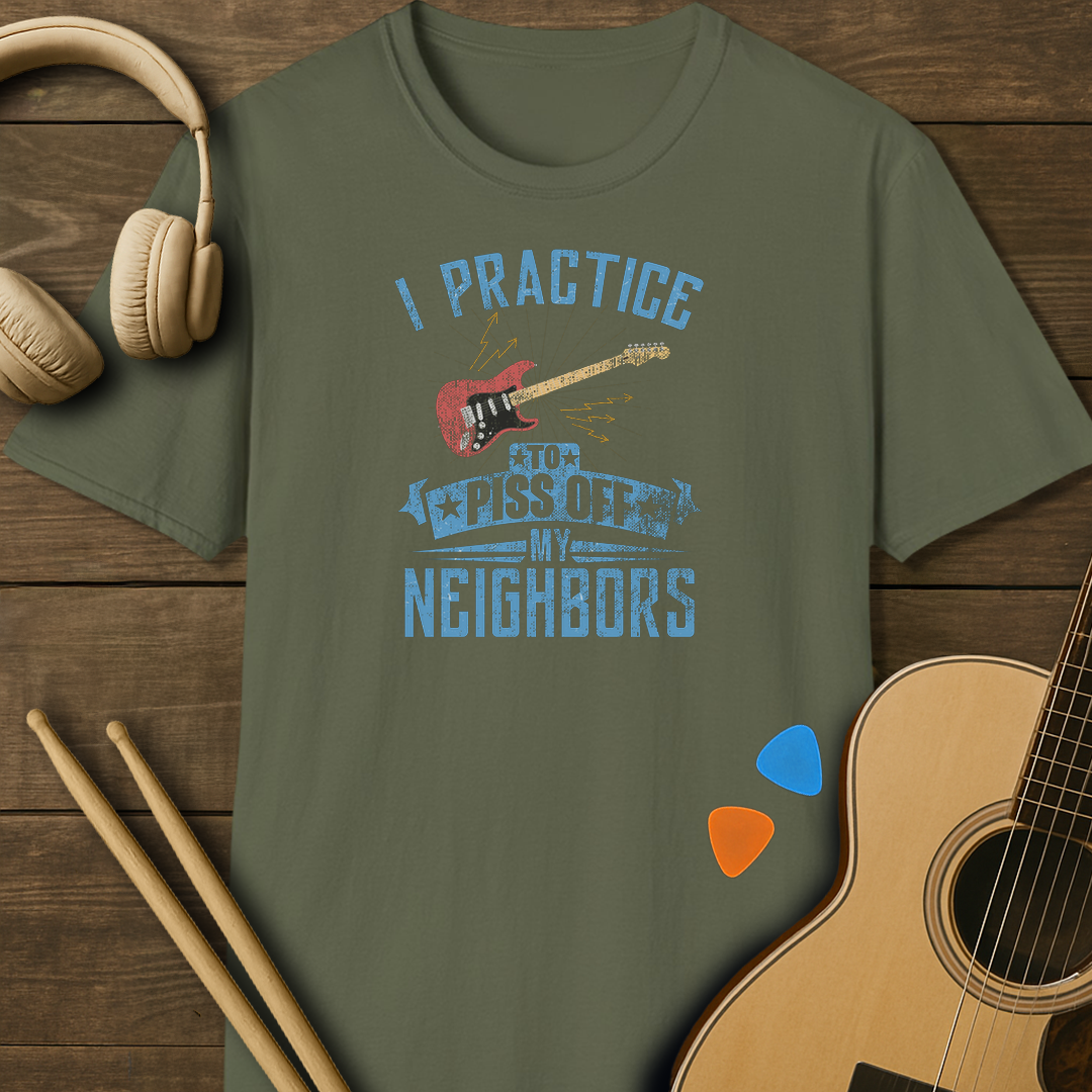 SOUNDOSE Guitar Practice Shirt — Military Green t-shirt
