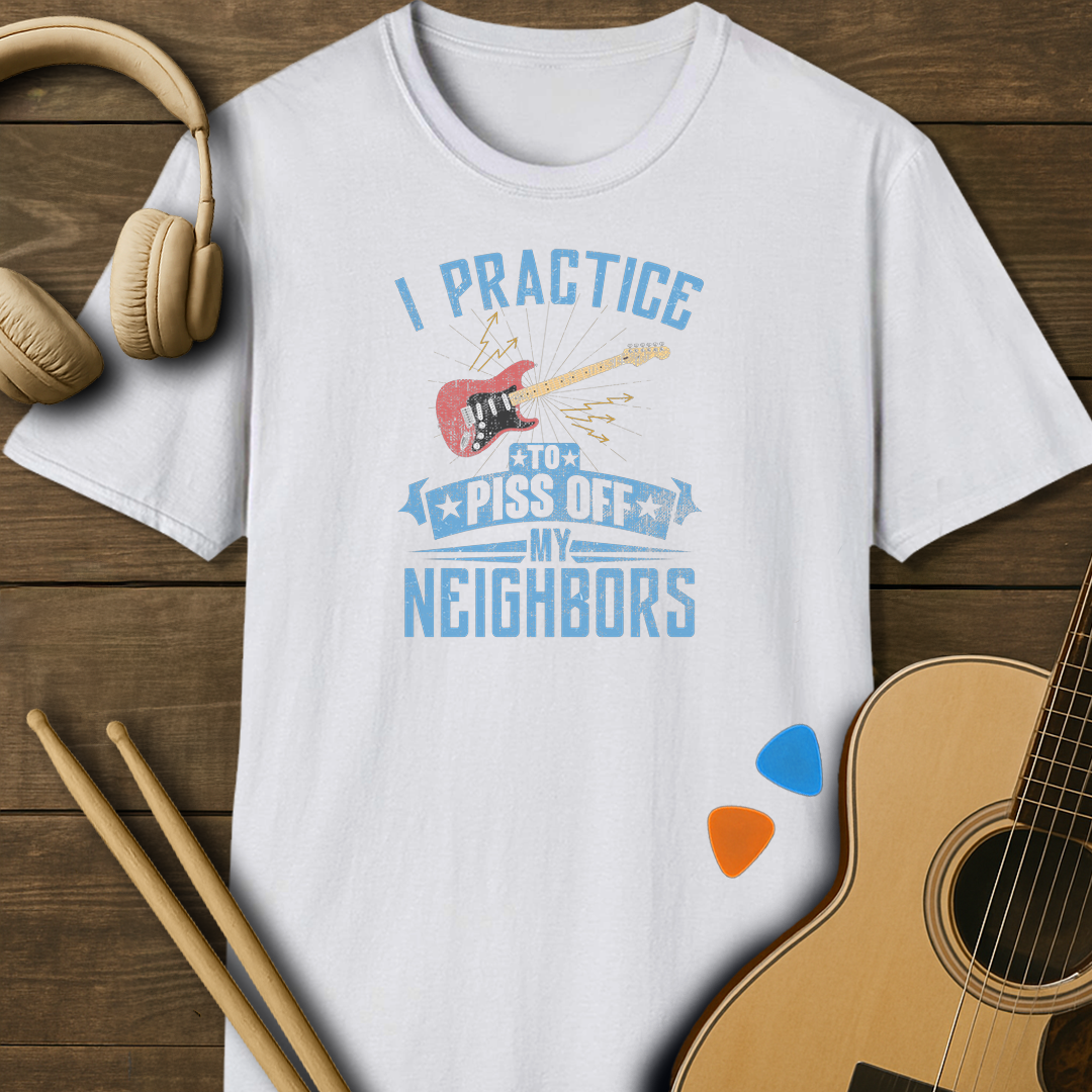 SOUNDOSE Guitar Practice Shirt — White t-shirt