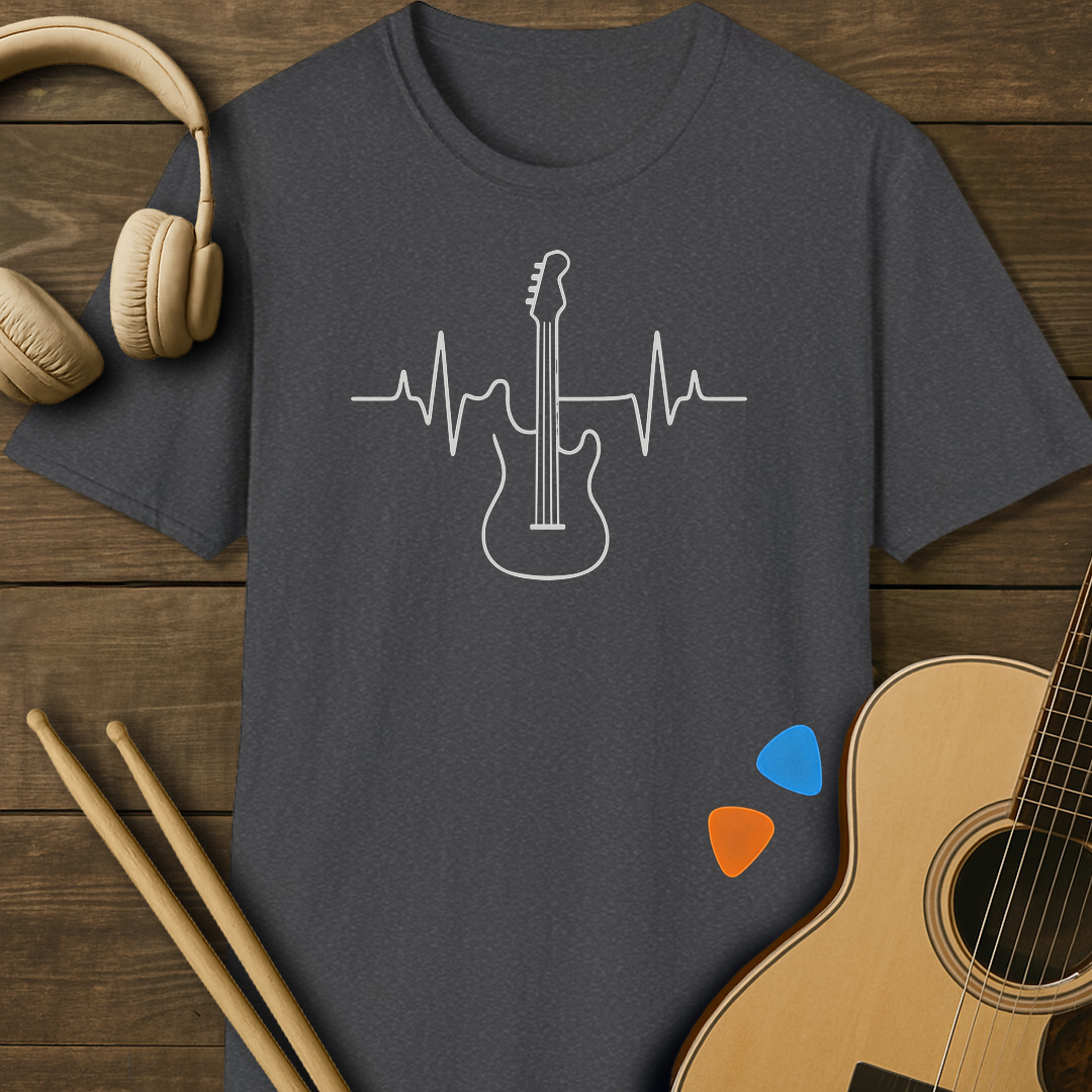 SOUNDOSE Guitar Pulse T-Shirt — Dark Heather t-shirt