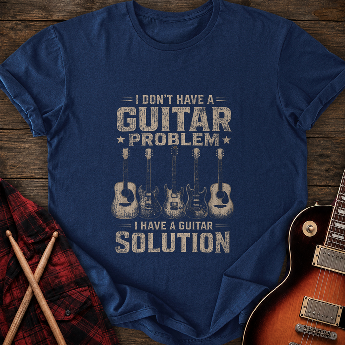 SOUNDOSE Guitar Solution T-Shirt — Navy t-shirt