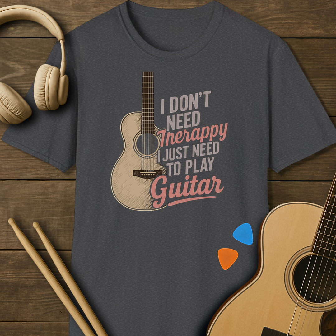 SOUNDOSE Guitar Therapy T-Shirt — Dark Heather t-shirt