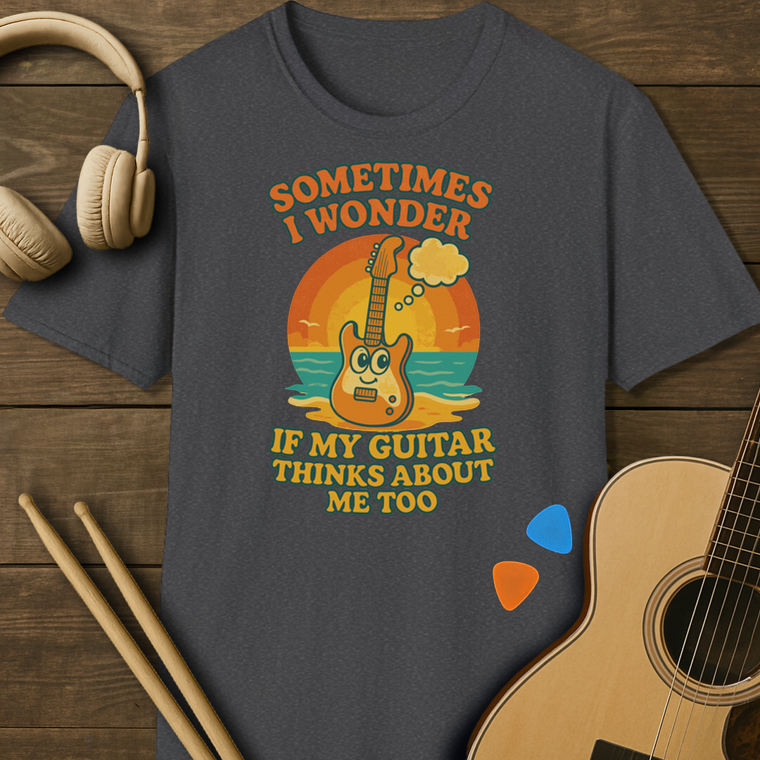 SOUNDOSE Guitar Thinks T-Shirt — Dark Heather t-shirt
