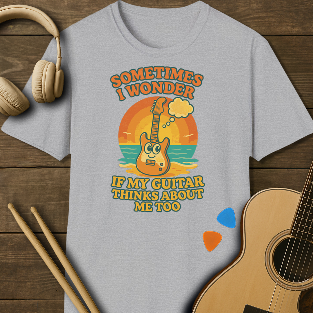 SOUNDOSE Guitar Thinks T-Shirt — Sport Grey t-shirt