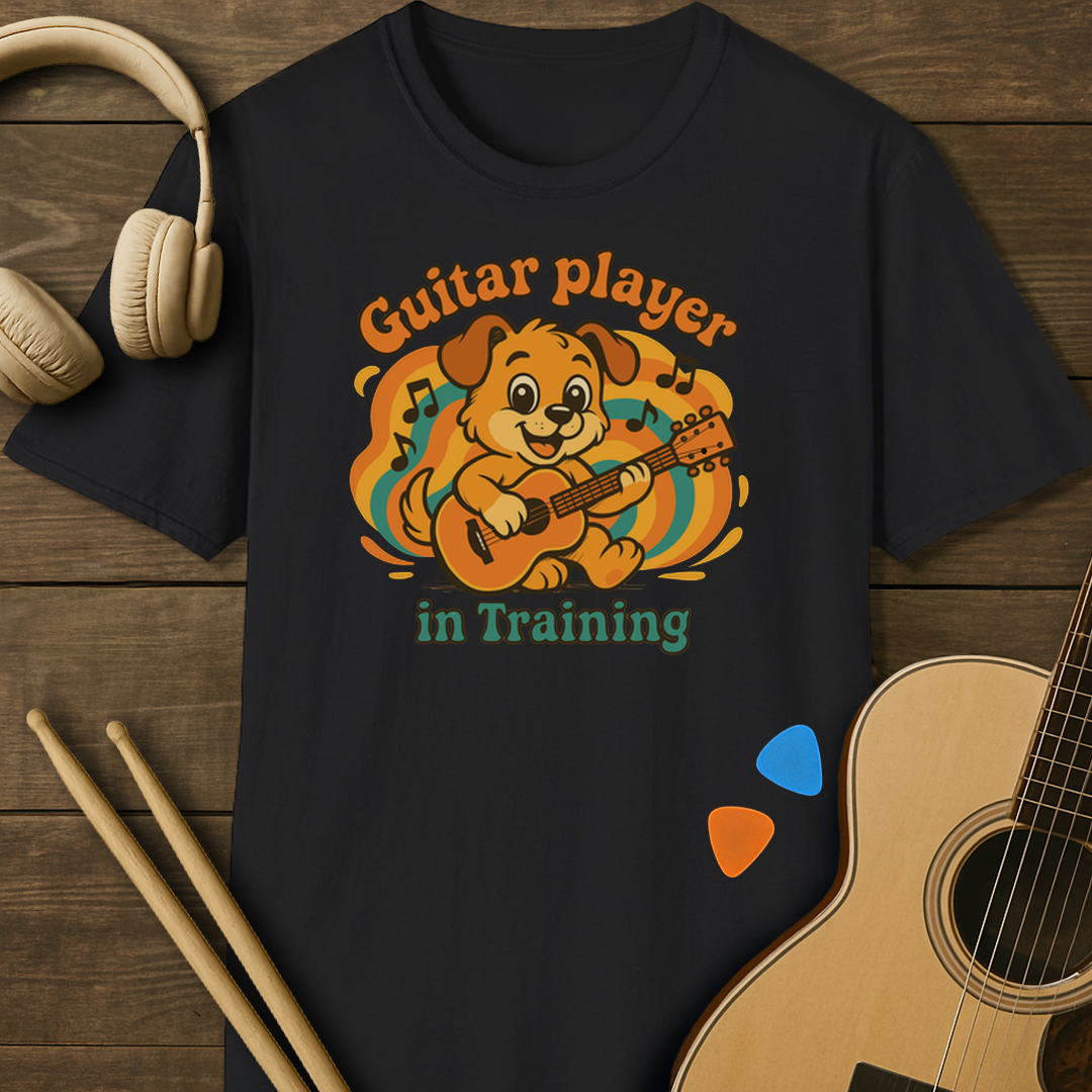 SOUNDOSE Guitar Training T-Shirt — Black t-shirt