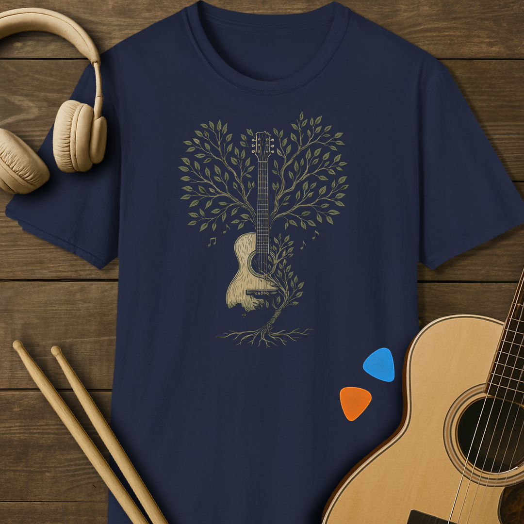 SOUNDOSE Guitar Tree T-Shirt — Navy t-shirt