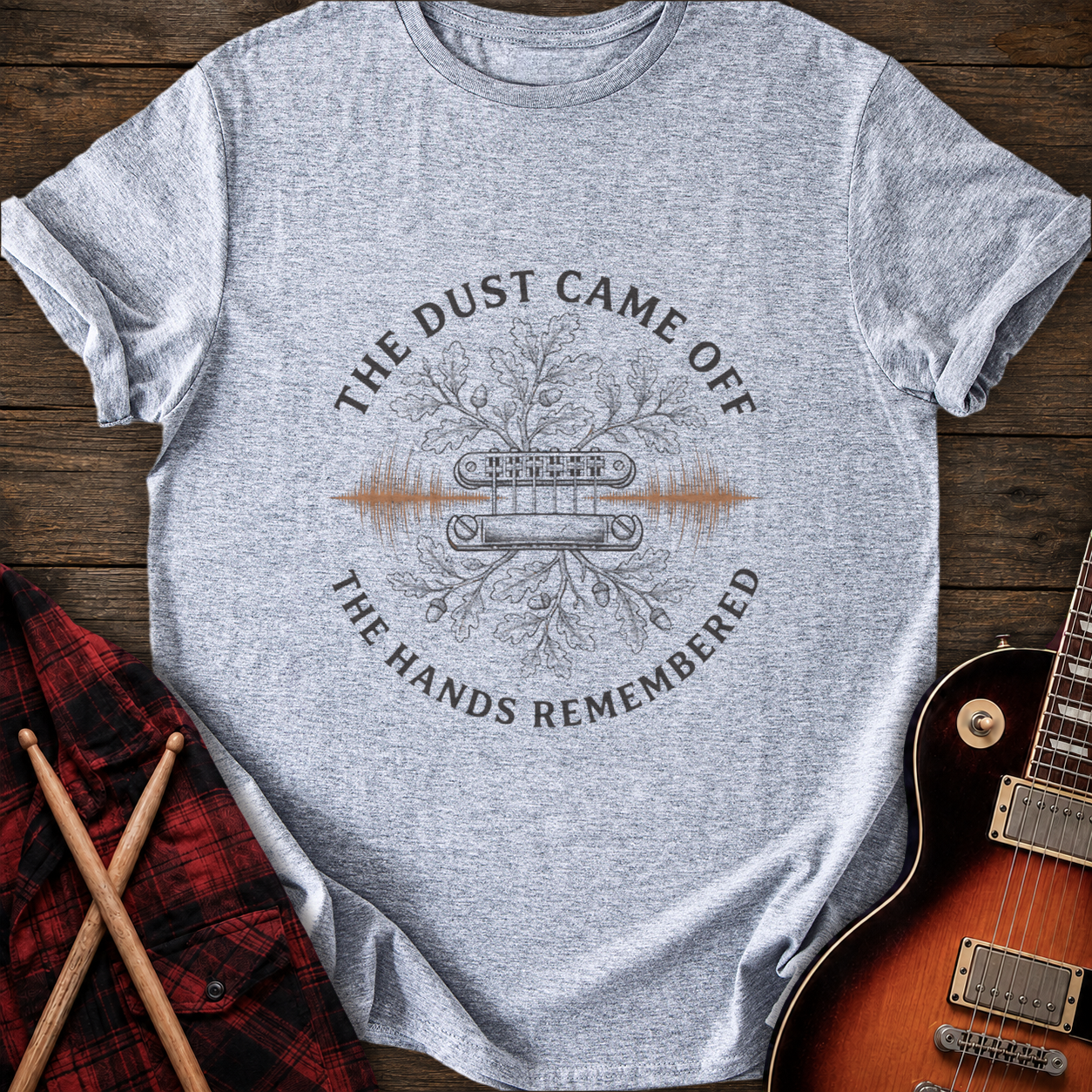 SOUNDOSE Hands Remembered T-Shirt — Sport Grey t-shirt