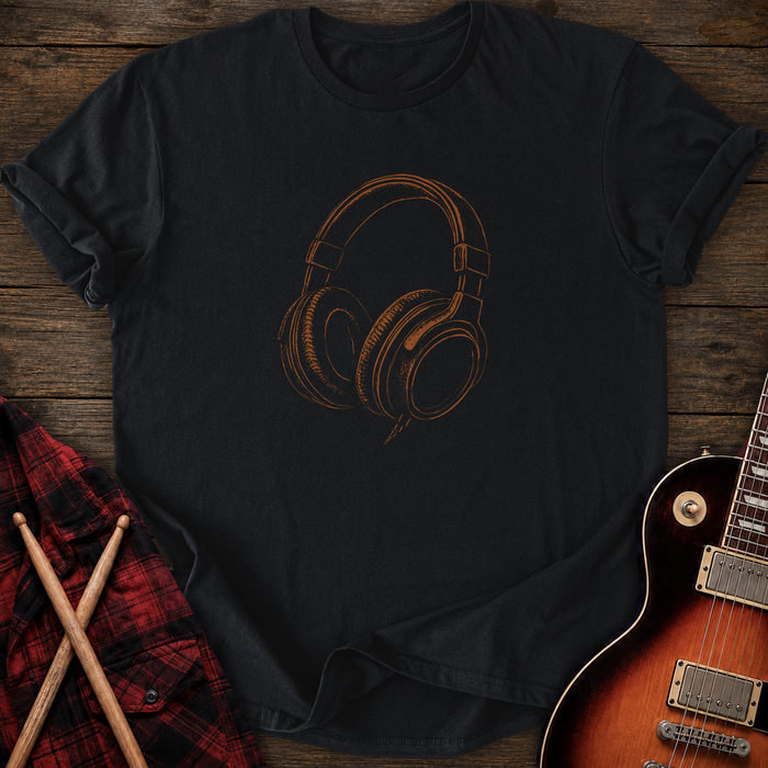 SOUNDOSE Headphones T-Shirt — Black t-shirt
