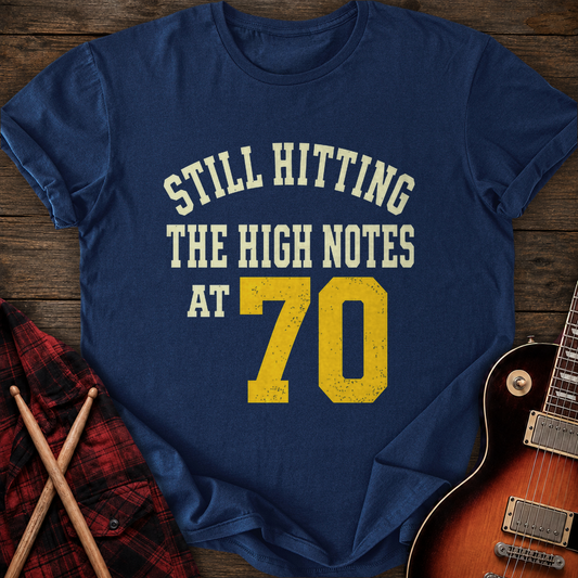 SOUNDOSE High Notes At 70 T-Shirt — Navy t-shirt