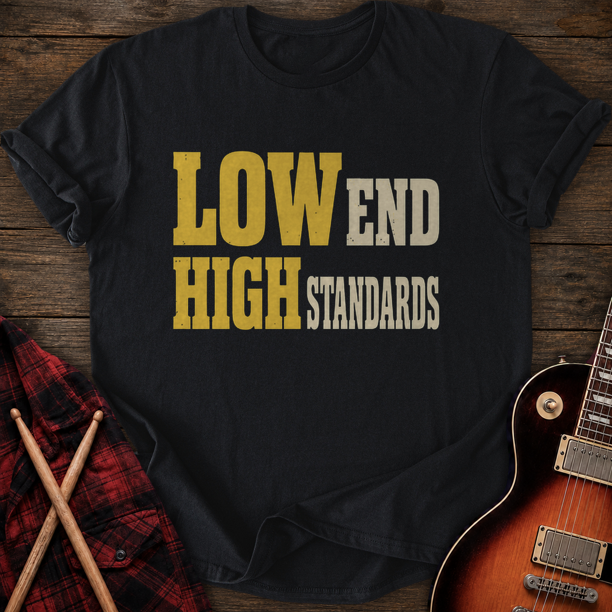 SOUNDOSE High Standards T-Shirt — Black t-shirt