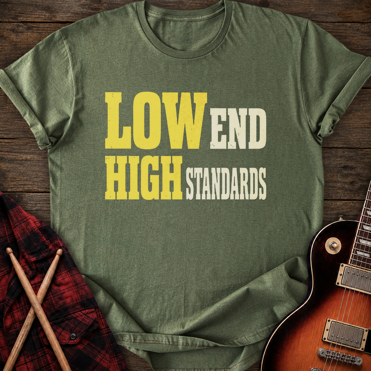 SOUNDOSE High Standards T-Shirt — Military Green t-shirt
