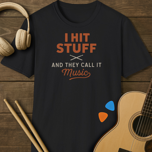 SOUNDOSE Hit Stuff T-Shirt — Black t-shirt