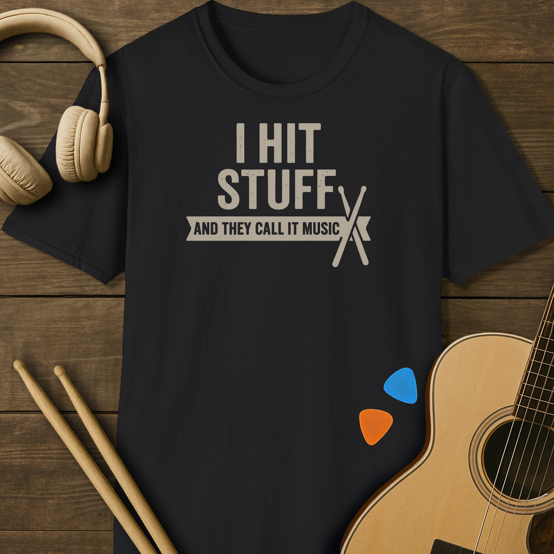 SOUNDOSE Hit Stuff T-Shirt — Black t-shirt
