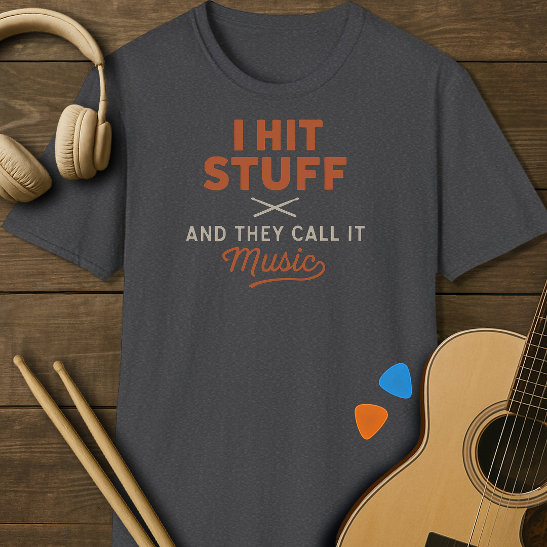 SOUNDOSE Hit Stuff T-Shirt — Dark Heather t-shirt