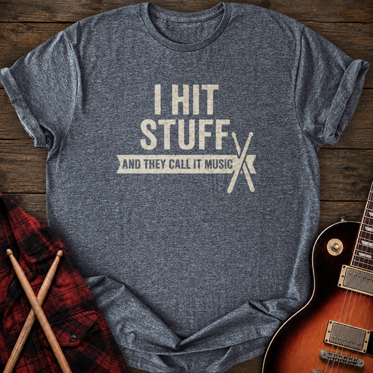 SOUNDOSE Hit Stuff T-Shirt — Dark Heather t-shirt