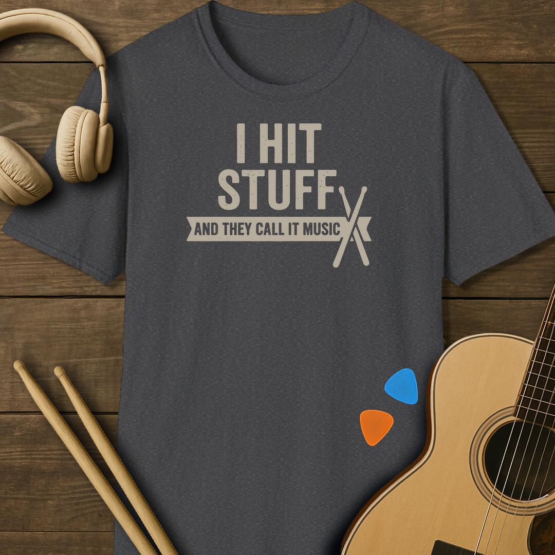 SOUNDOSE Hit Stuff T-Shirt — Dark Heather t-shirt