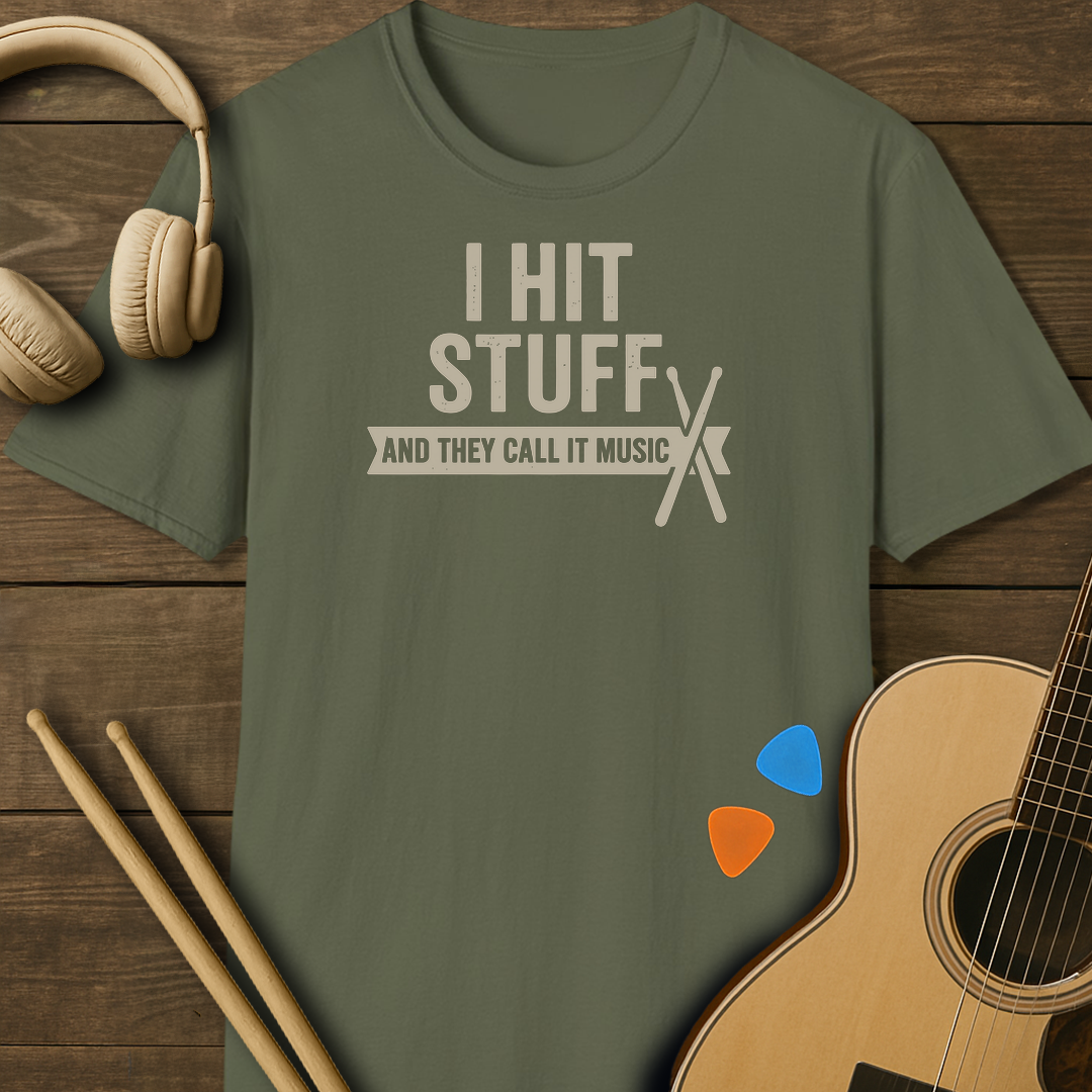 SOUNDOSE Hit Stuff T-Shirt — Military Green t-shirt