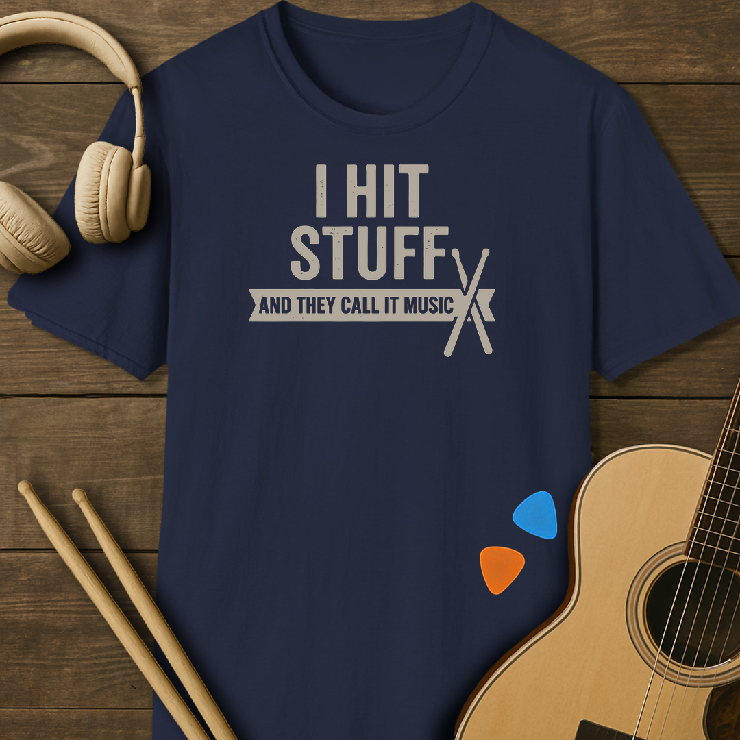 SOUNDOSE Hit Stuff T-Shirt — Navy t-shirt