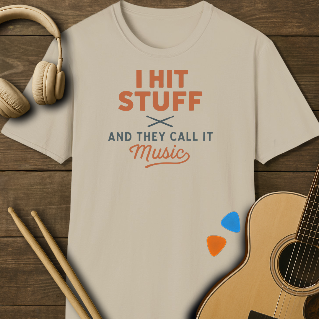 SOUNDOSE Hit Stuff T-Shirt — Sand t-shirt