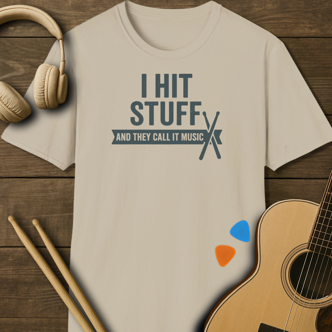 SOUNDOSE Hit Stuff T-Shirt — Sand t-shirt