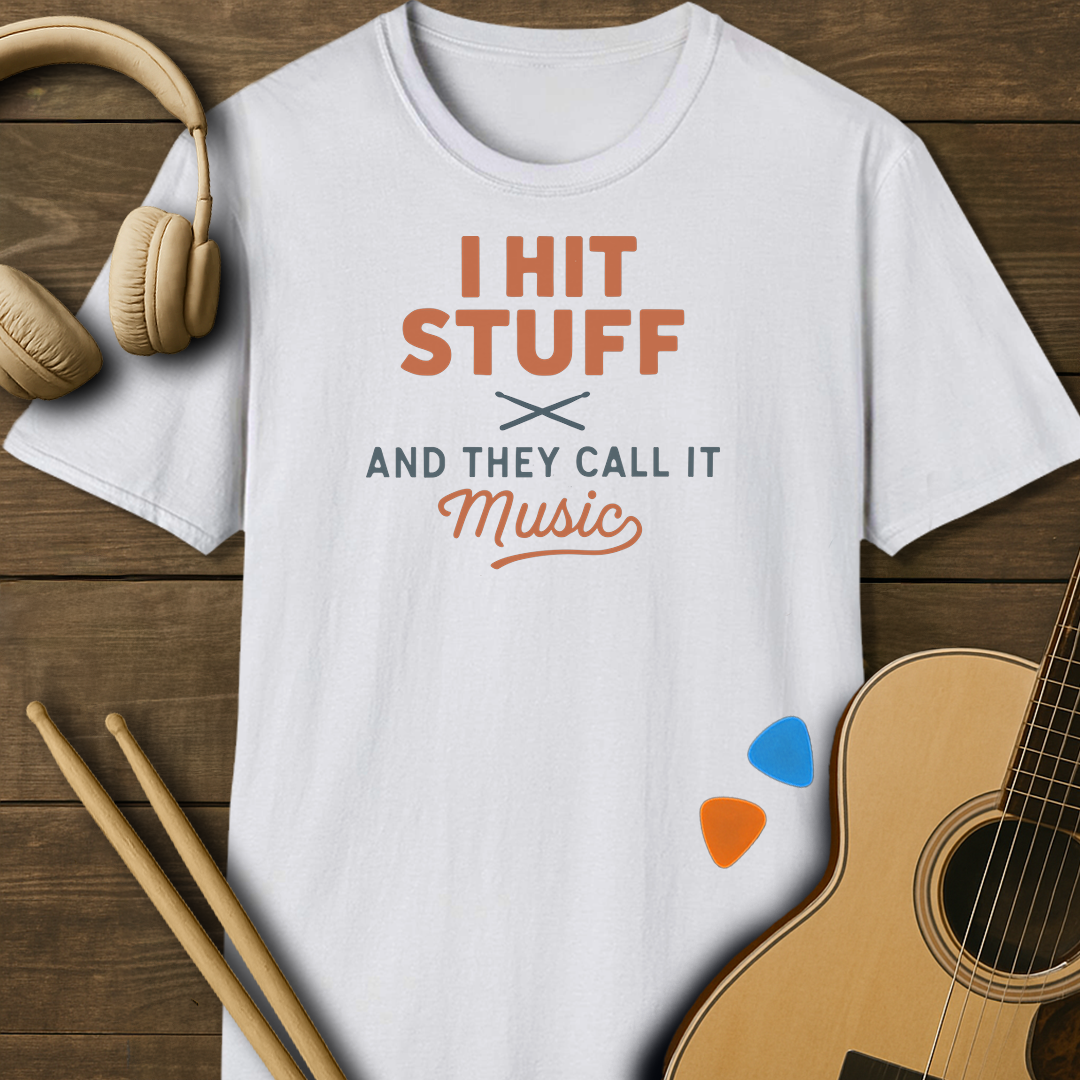 SOUNDOSE Hit Stuff T-Shirt — White t-shirt