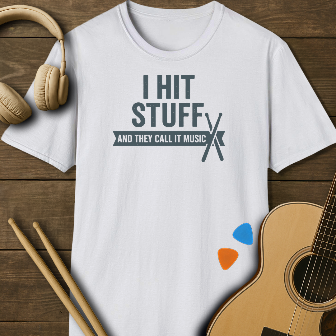 SOUNDOSE Hit Stuff T-Shirt — White t-shirt