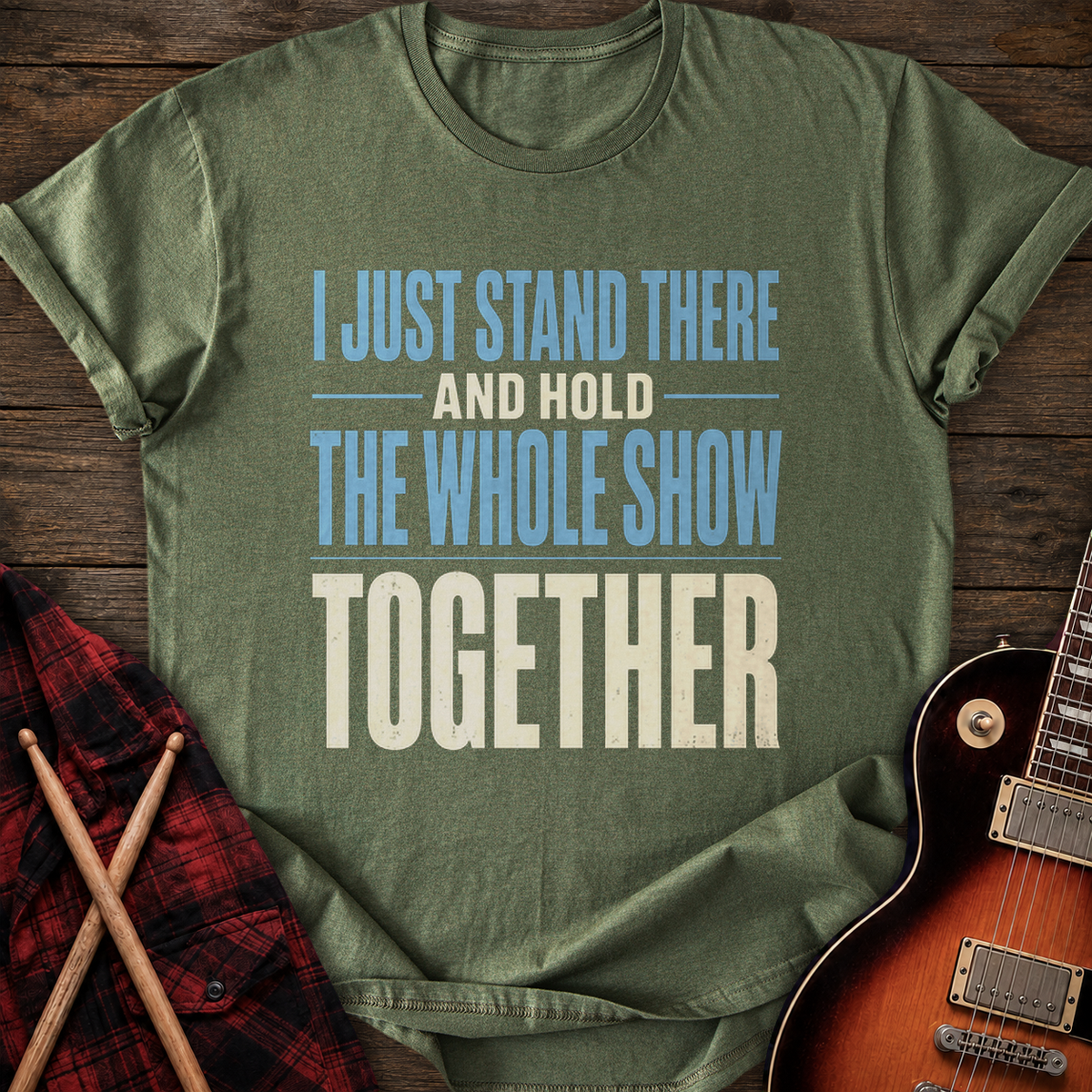 SOUNDOSE Hold It Together T-Shirt — Military Green t-shirt