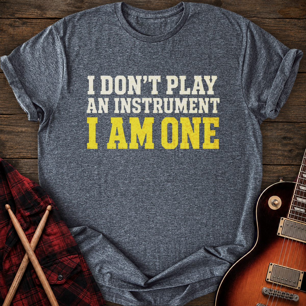 SOUNDOSE I Am One T-Shirt — Dark Heather t-shirt