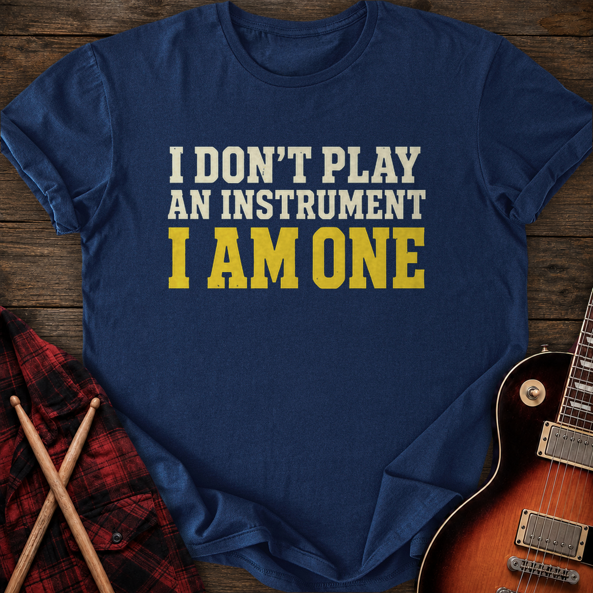 SOUNDOSE I Am One T-Shirt — Navy t-shirt